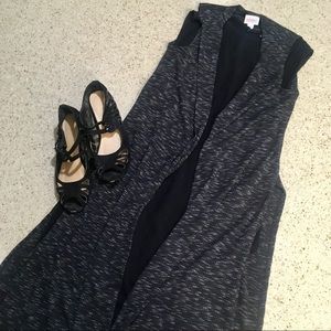 LuLaRoe Joy long grey duster vest!